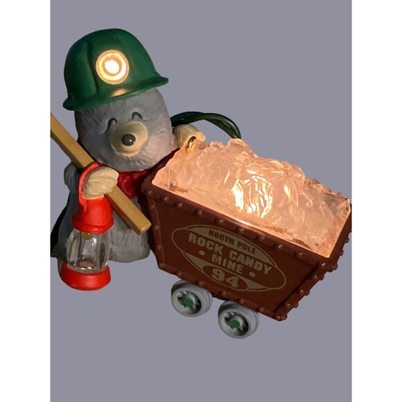 Hallmark Keepsake Ornament "Rock Candy Miner" 1994 Light-Up Magic Christmas Deco - Picture 6 of 12